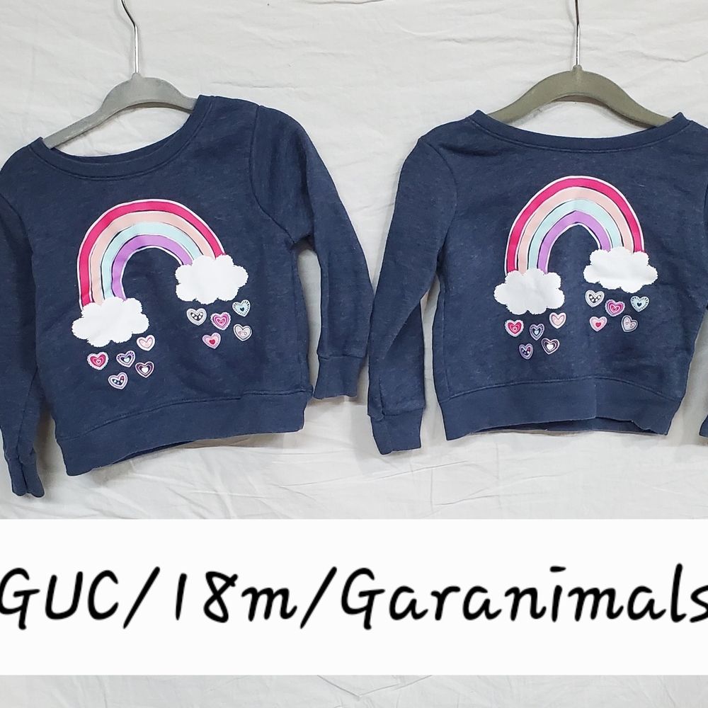 Garanimals Blue Sweatshirt with Rainbow Design